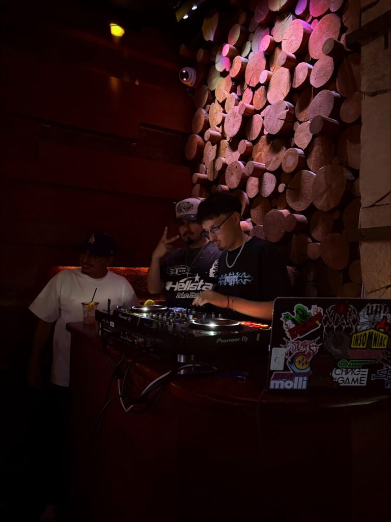 Niko on the decks at a night set in Los Angeles
